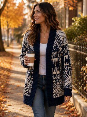 Freeway Flyaway Aztec Cardigan
